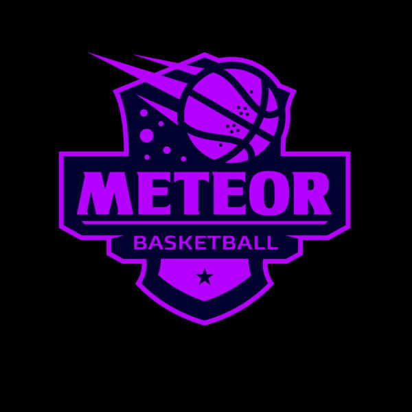 Meteor Basketball logo template Thumbnail