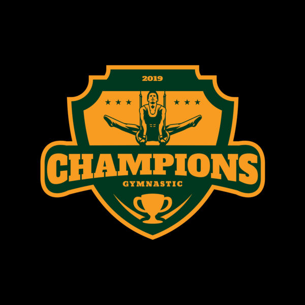 Champions Gymnastic logo template Thumbnail